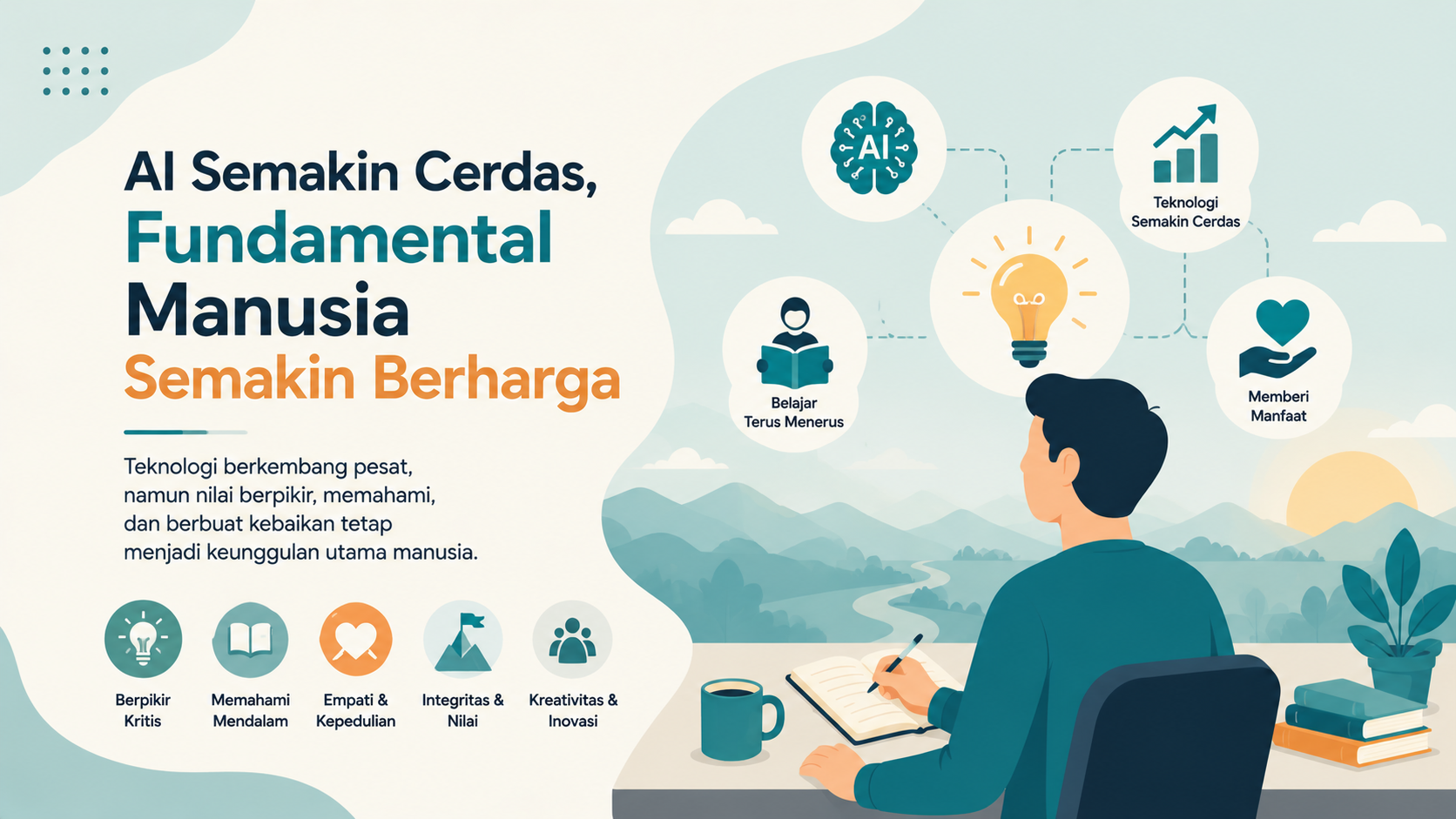 AI Semakin Cerdas, Fundamental Manusia Semakin Berharga