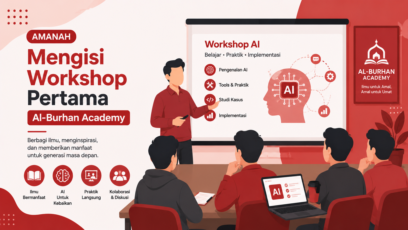 Amanah Mengisi Workshop Pertama Al Burhan Academy