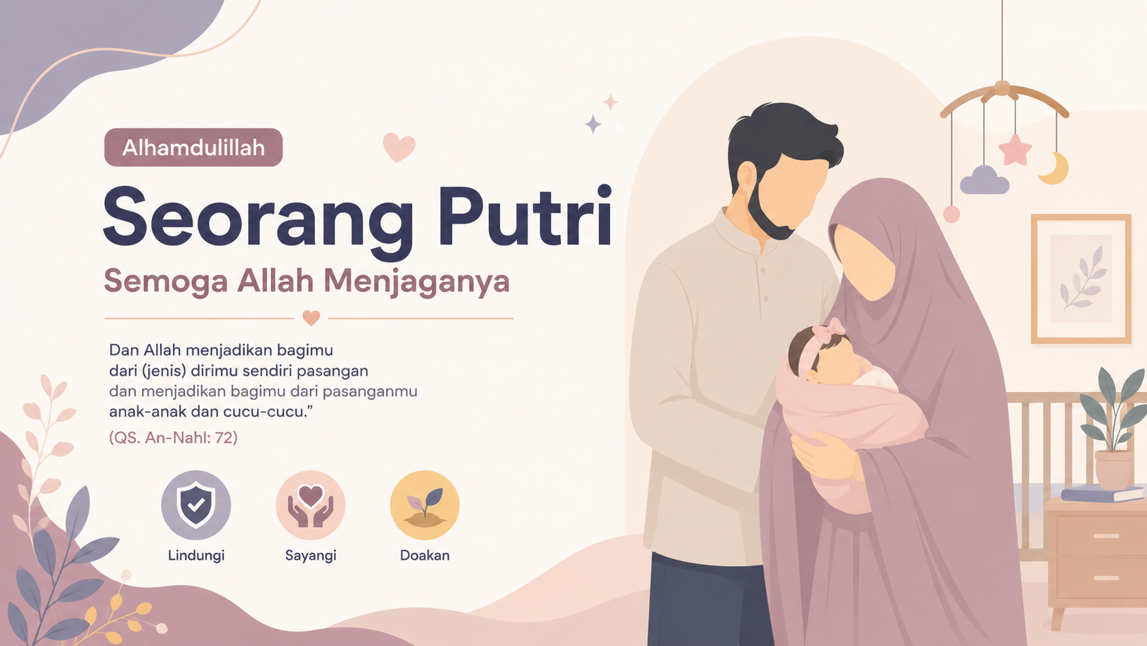 Alhamdulilah Anak ke-3, Seorang Putri, Semoga Allah Menjaganya