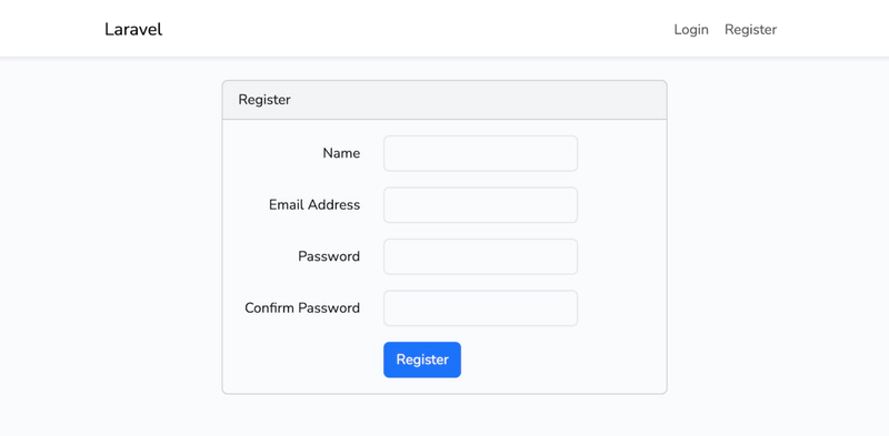 Laravel Register