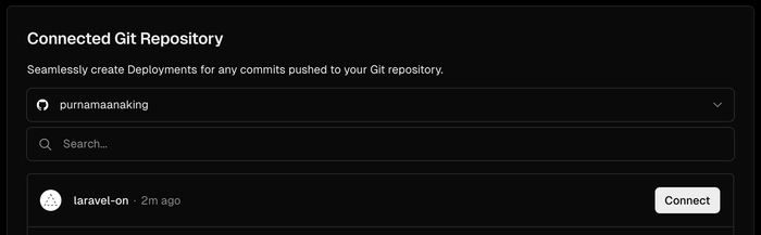 Select Github Repository