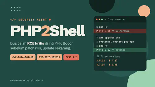 PHP2Shell: Dua Celah RCE Kritis PHP Bocor Sebelum Patch Rilis, Ini yang Perlu Dilakukan